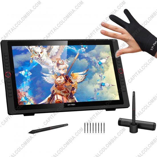 Tablas Digitalizadoras Wacom, Huion, Xp-Pen y otras, Marca: Xp-Pen - Display Digitalizador XP-Pen Artist 22R Pro con 2 lápices 8K - 20 teclas de acceso rápido - área activa de 47.61cm x 26.78cm