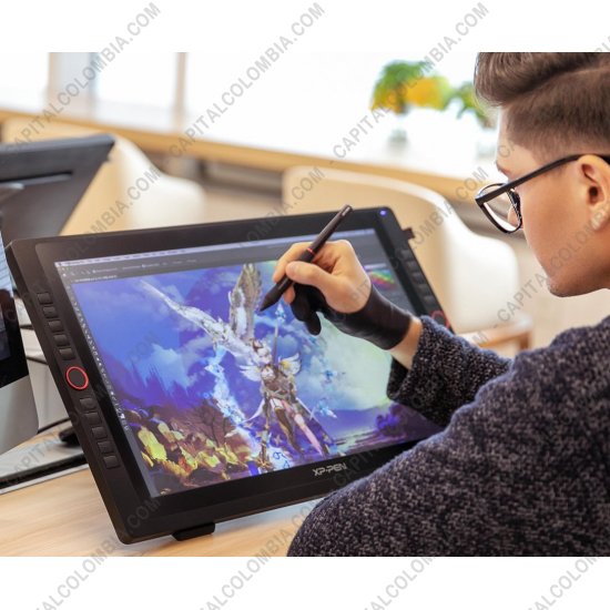 Tablas Digitalizadoras Wacom, Huion, Xp-Pen y otras, Marca: Xp-Pen - Display Digitalizador XP-Pen Artist 22R Pro con 2 lápices 8K - 20 teclas de acceso rápido - área activa de 47.61cm x 26.78cm