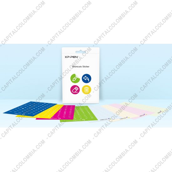 Tablas Digitalizadoras Wacom, Huion, Xp-Pen y otras, Marca: Xp-Pen - Stickers adhesivos para botones de acceso directo para tabletas digitalizadoras