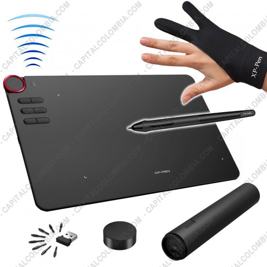 Tablas Digitalizadoras Wacom, Huion, Xp-Pen y otras, Marca: Xp-Pen - Tabla Digitalizadora XP-Pen DECO03 Inalámbrica y USB con lápiz 8K - área activa de 25.4cm x 14.27cm