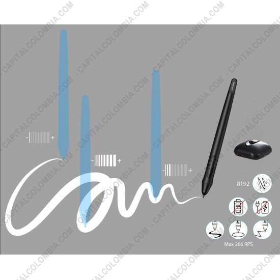 Tablas Digitalizadoras Wacom, Huion, Xp-Pen y otras, Marca: Xp-Pen - Tabla Digitalizadora XP-Pen Deco 01 v2 color negro con lápiz 8K y área activa de 25.4cm x 15.87cm
