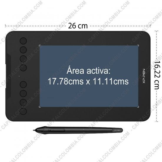 Tablas Digitalizadoras Wacom, Huion, Xp-Pen y otras, Marca: Xp-Pen - Tabla Digitalizadora XP-Pen Deco Mini7 con lápiz 8K - área activa de 17.78cm x 11.11cm - Reemplaza G640S