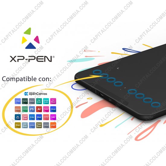 Tablas Digitalizadoras Wacom, Huion, Xp-Pen y otras, Marca: Xp-Pen - Tabla Digitalizadora XP-Pen Deco Mini7W Inalámbrica con lápiz 8K - área activa de 17.78cm x 11.11cm