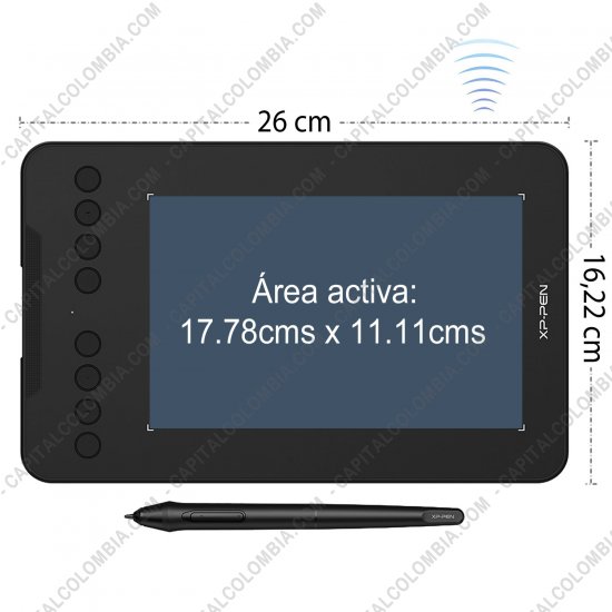 Tablas Digitalizadoras Wacom, Huion, Xp-Pen y otras, Marca: Xp-Pen - Tabla Digitalizadora XP-Pen Deco Mini7W Inalámbrica con lápiz 8K - área activa de 17.78cm x 11.11cm