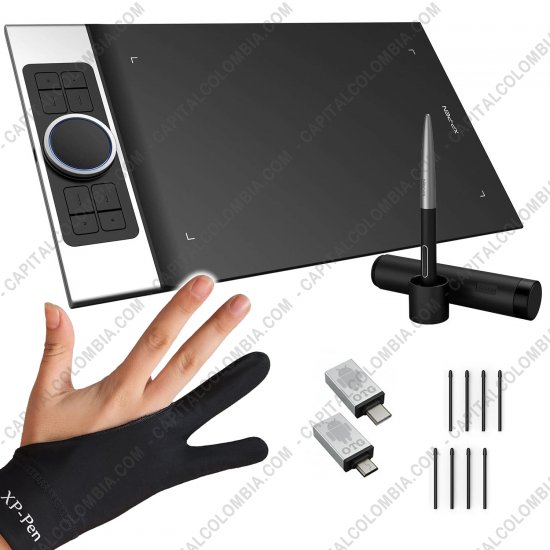 Tablas Digitalizadoras Wacom, Huion, Xp-Pen y otras, Marca: Xp-Pen - Tabla Digitalizadora XP-Pen Deco Pro M con lápiz 8K y área activa de 27.94cm x 15.24cm