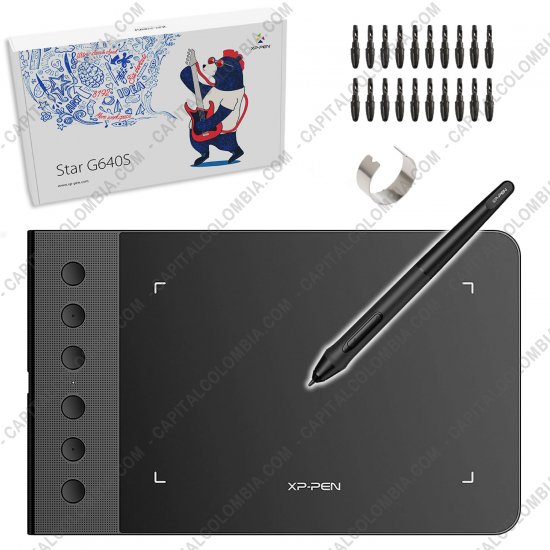 Tablas Digitalizadoras Wacom, Huion, Xp-Pen y otras, Marca: Xp-Pen - Tabla Digitalizadora XP-Pen G640S con lápiz 8K y área activa de 16.38cm x 10.16cm