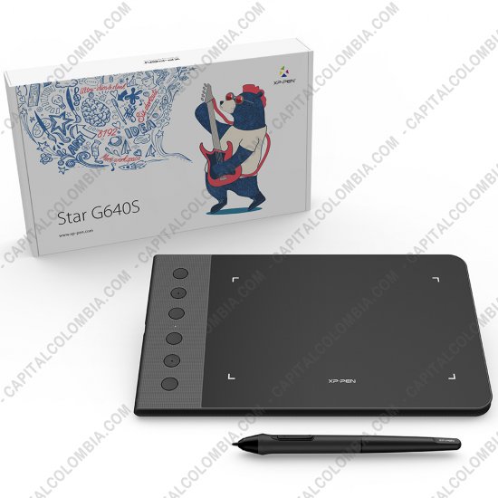 Tablas Digitalizadoras Wacom, Huion, Xp-Pen y otras, Marca: Xp-Pen - Tabla Digitalizadora XP-Pen G640S con lápiz 8K y área activa de 16.38cm x 10.16cm