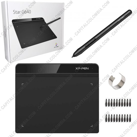 Tablas Digitalizadoras Wacom, Huion, Xp-Pen y otras, Marca: Xp-Pen - Tabla Digitalizadora XP-Pen Star G640 con lápiz 8K y área activa de 15.24cm x 10.16cm