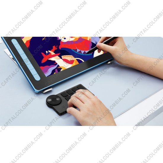 Tablas Digitalizadoras Wacom, Huion, Xp-Pen y otras, Marca: Xp-Pen - Teclado de acceso rápido con dial inalámbrico para tabletas y displays digitalizadores - ACK05