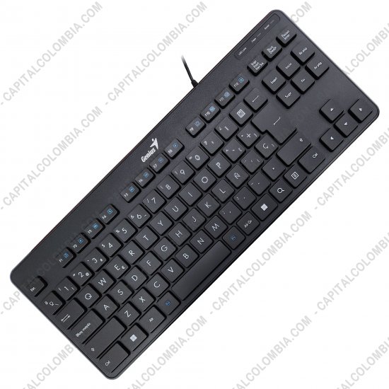 Teclados y Mouse para Gamers, Oficina y Hogar, Webcams y Diademas, Marca: Genius - Mini Teclado de marca Genius modelo LuxeMate 110 en Español