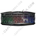 Teclado Gamer de membrana marca Genius GX Scorpion K220 Negro, Retroiluminado en Español