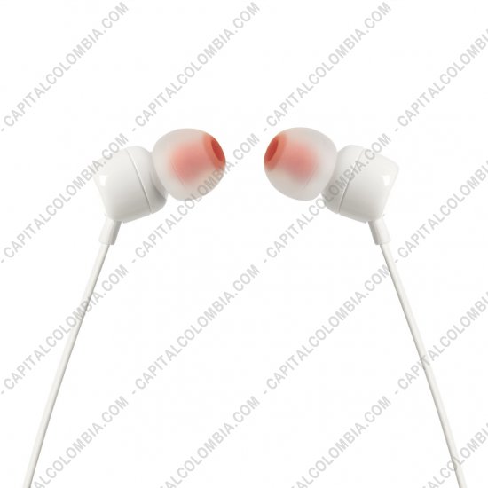 Audífonos JBL T110 Wired In-ear Blanco